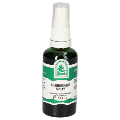 Sie sehen eine Packung BRAHMIKRAUT SPRAY 50 ML, Produktbild: 01 BRAHMIKRAUT SPRAY 50 ML, A-Nr.: 5902279 - 01