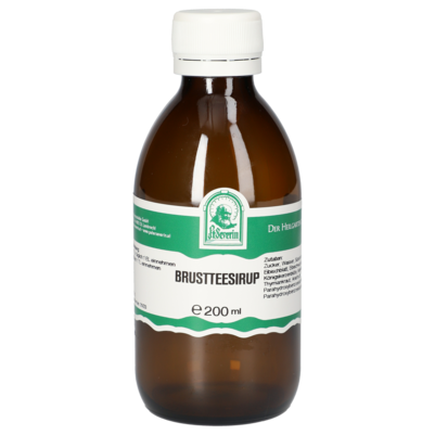 Sie sehen eine Packung BRUSTTEESIRUP 200 ML, Produktbild: 01 BRUSTTEESIRUP 200 ML, A-Nr.: 5854072 - 01