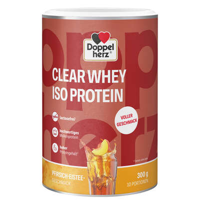 Doppelherz CLEAR WHEY ISO PROTEIN Pfirsich-Eistee, A-Nr.: 5989547 - 01