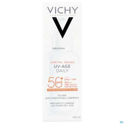 Sonnenprodukte Vichy/capital Soleil Gesichtscreme Uv-age Lsf50+ 40ml, A-Nr.: 5360950 - 03