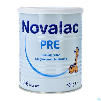 Sie sehen eine Packung Novalac Pre 400g, Produktbild: 04 Novalac Pre 400g, A-Nr.: 4162283 - 04