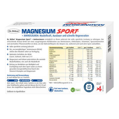 Dr. Böhm Magnesium Sport + Aminosäuren, A-Nr.: 4774106 - 06