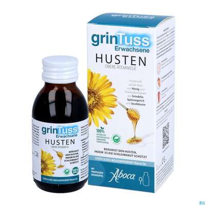 Sie sehen eine Packung Hustensaft Aboca Grintuss Erwachsene Jugendliche Ab 12jahre 128g, Produktbild: 06 Hustensaft Aboca Grintuss Erwachsene Jugendliche Ab 12jahre 128g, A-Nr.: 5571902 - 06