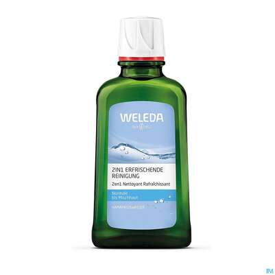 Sie sehen eine Packung Weleda Reinigung 2in1 Erfrischend 100ml, Produktbild: 05 Weleda Reinigung 2in1 Erfrischend 100ml, A-Nr.: 3377018 - 05