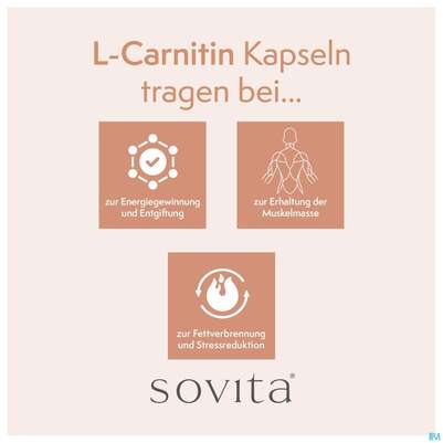 L-carnitin Kapseln Sovita 90st, A-Nr.: 3862972 - 05