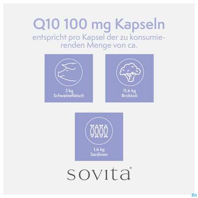 Q-10 Kapseln 100mg Sovita 60st, A-Nr.: 3863351 - 10