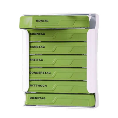 APOfit Wochendispenser 7 Dosierer Planer grün, A-Nr.: 6103391 - 01