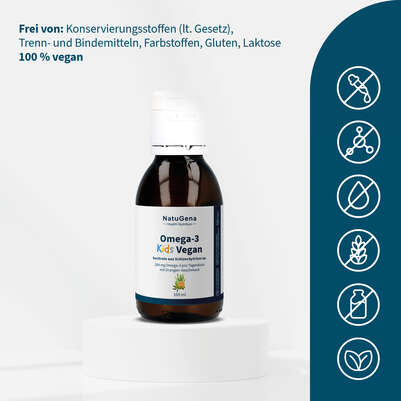 NatuGena Omega-3 Kids Vegan Flüssigkeit, A-Nr.: 6036097 - 03