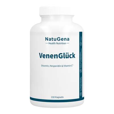 Sie sehen eine Packung NatuGena VenenGlück Kapseln, Produktbild: 01 NatuGena VenenGlück Kapseln, A-Nr.: 6036039 - 01