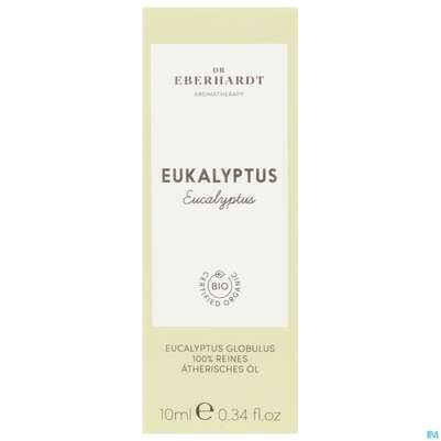 Sie sehen eine Packung Aetherische Oele Dr.eberhardt Bio Eukalyptus 80/85 10ml, Produktbild: 01 Aetherische Oele Dr.eberhardt Bio Eukalyptus 80/85 10ml, A-Nr.: 5765090 - 01