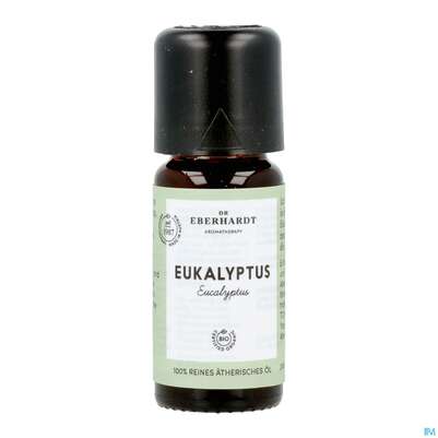 Sie sehen eine Packung Aetherische Oele Dr.eberhardt Bio Eukalyptus 80/85 10ml, Produktbild: 10 Aetherische Oele Dr.eberhardt Bio Eukalyptus 80/85 10ml, A-Nr.: 5765090 - 10