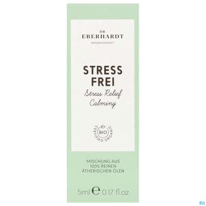Sie sehen eine Packung Aetherische Oele Dr.eberhardt Bio Stressfrei 5ml, Produktbild: 01 Aetherische Oele Dr.eberhardt Bio Stressfrei 5ml, A-Nr.: 5766652 - 01