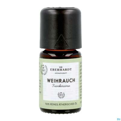 Sie sehen eine Packung Aetherische Oele Dr.eberhardt Bio Weihrauch 5ml, Produktbild: 10 Aetherische Oele Dr.eberhardt Bio Weihrauch 5ml, A-Nr.: 5765807 - 10