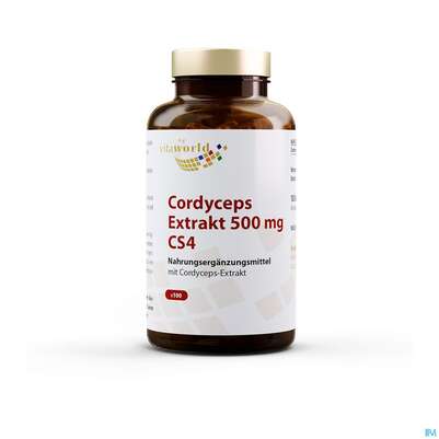 Cordyceps Sinensis-extrakt Kapseln Vegetarisch 500mg Vita World 100st, A-Nr.: 4836439 - 07