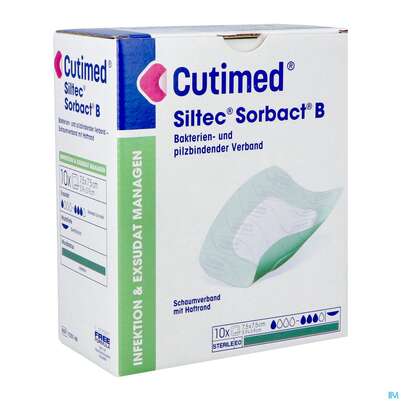 Cutimed Sorbact/bsn Gelkompressen 7,5x 7,5cm G9 72 10st, A-Nr.: 5655800 - 02