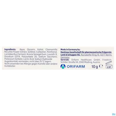 Dentinox Gel Care 10g, A-Nr.: 5936048 - 04