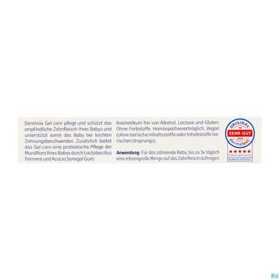 Dentinox Gel Care 10g, A-Nr.: 5936048 - 06
