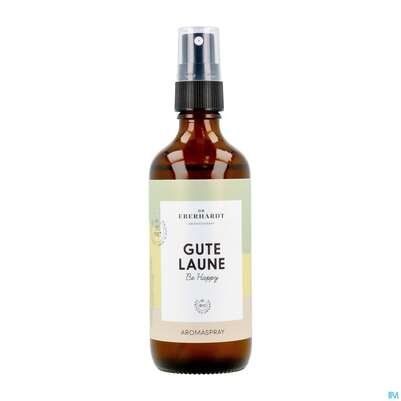 Sie sehen eine Packung Dr.eberhardt Raumspray Bio Gute Laune 100ml, Produktbild: 01 Dr.eberhardt Raumspray Bio Gute Laune 100ml, A-Nr.: 5767404 - 01