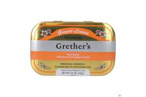 Grethers Pastillen Zuckerfrei Ginger Lemon 110g, A-Nr.: 5971955 - 01
