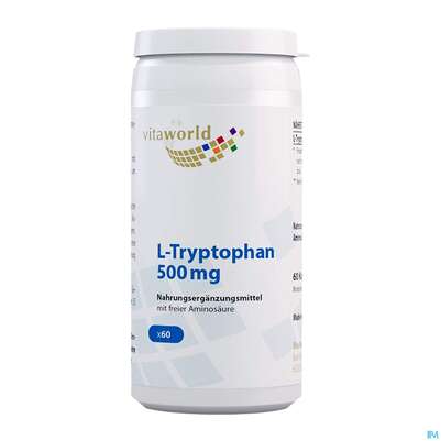 L-tryptophan Kapseln 500mg -naturheilp. 60st, A-Nr.: 4846596 - 01