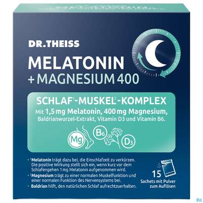 Melatonin +magnesium 400 Schlaf-muskel-komplex Dr.theiss 15st, A-Nr.: 5979046 - 02