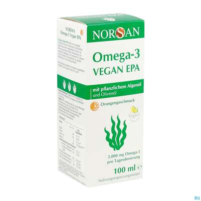 Omega -3 Norsan Oel/vegan/epa/hochd. Orangengeschmack 100ml, A-Nr.: 5948034 - 02