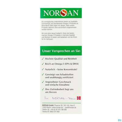 Omega -3 Norsan Oel/vegan/epa/hochd. Orangengeschmack 100ml, A-Nr.: 5948034 - 03