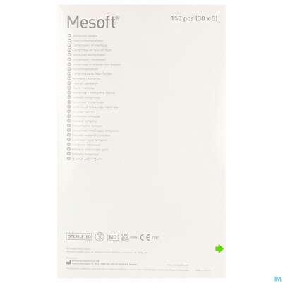 Vlieskompressen Mesoft/set Steril 10x 10cm 30x5 150st, A-Nr.: 1652348 - 06