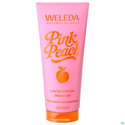 Sie sehen eine Packung Weleda Pink Peach Shower Gel 200ml, Produktbild: 02 Weleda Pink Peach Shower Gel 200ml, A-Nr.: 6005903 - 02