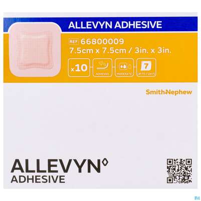 Wundverband Allevyn/polyurethan Adhesive 7,5x 7,5cm -smith 10st, A-Nr.: 1811278 - 01