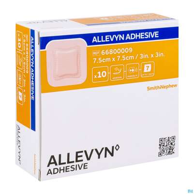 Wundverband Allevyn/polyurethan Adhesive 7,5x 7,5cm -smith 10st, A-Nr.: 1811278 - 02
