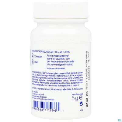 Zink Kapseln 15 Zinkpicolinat Pure Encapsulationsz13a 30st, A-Nr.: 5907779 - 04