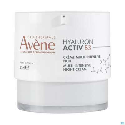 Sie sehen eine Packung Avene Hyaluron Activ B3 Nachtcreme 40ml, Produktbild: 02 Avene Hyaluron Activ B3 Nachtcreme 40ml, A-Nr.: 5693261 - 02