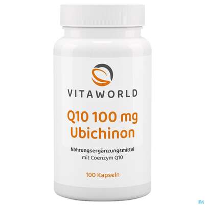 Coenzym Q10 Kapseln 100mg Vegan Ubichinon Vita World 100st, A-Nr.: 4836362 - 07