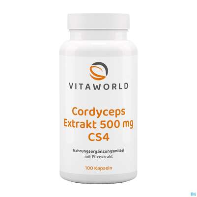 Cordyceps Sinensis-extrakt Kapseln Vegetarisch 500mg Vita World 100st, A-Nr.: 4836439 - 01