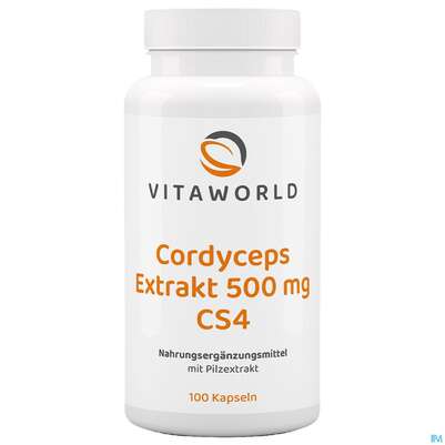 Cordyceps Sinensis-extrakt Kapseln Vegetarisch 500mg Vita World 100st, A-Nr.: 4836439 - 02