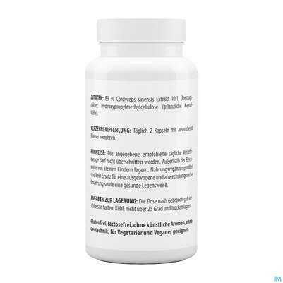 Cordyceps Sinensis-extrakt Kapseln Vegetarisch 500mg Vita World 100st, A-Nr.: 4836439 - 05