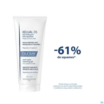 Sie sehen eine Packung Ducray Kelual Ds Reinigungsgel Neu 200ml, Produktbild: 13 Ducray Kelual Ds Reinigungsgel Neu 200ml, A-Nr.: 5862261 - 13