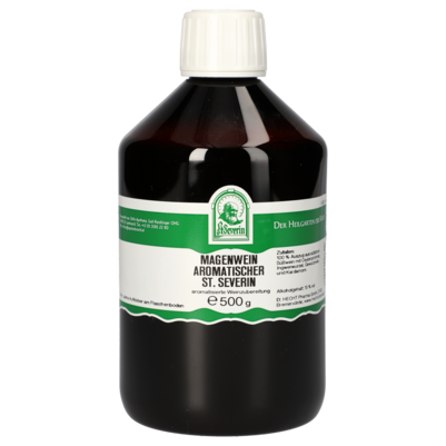 Sie sehen eine Packung MAGENWEIN AROMATISCHER ST. SEVERIN 500 ML, Produktbild: 01 MAGENWEIN AROMATISCHER ST. SEVERIN 500 ML, A-Nr.: 4800335 - 01