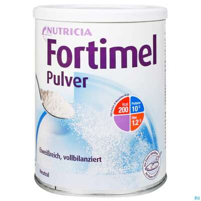Sie sehen eine Packung Fortimel/pulver Dose 335g Neutral 1st, Produktbild: 01 Fortimel/pulver Dose 335g Neutral 1st, A-Nr.: 3994509 - 01