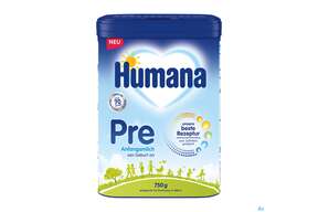 Humana Anfangsmilch Pulver Von Geburt An Pre 750g, A-Nr.: 5417041 - 01