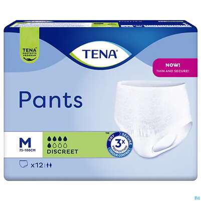 Sie sehen eine Packung Inkontinenz Tena Pants Discreet M 792100 12st, Produktbild: 02 Inkontinenz Tena Pants Discreet M 792100 12st, A-Nr.: 2694455 - 02