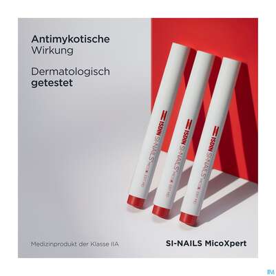 Sie sehen eine Packung Isdin Si-nails Micoxpert 4,5ml, Produktbild: 05 Isdin Si-nails Micoxpert 4,5ml, A-Nr.: 5744952 - 05
