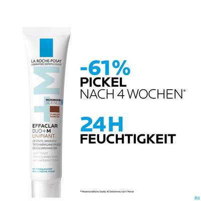 Sie sehen eine Packung La Roche Posay Effaclar Duo+m Unifiant Mittel 40ml, Produktbild: 10 La Roche Posay Effaclar Duo+m Unifiant Mittel 40ml, A-Nr.: 5883122 - 10