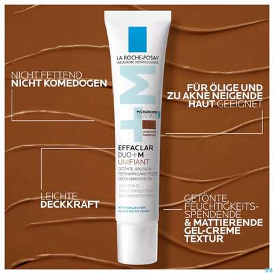 Sie sehen eine Packung La Roche Posay Effaclar Duo+m Unifiant Mittel 40ml, Produktbild: 12 La Roche Posay Effaclar Duo+m Unifiant Mittel 40ml, A-Nr.: 5883122 - 12