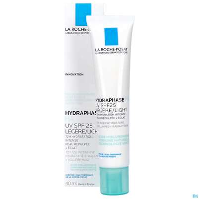 Sie sehen eine Packung La Roche Posay Hydraphase/ha Feuchtigkeitscreme Uv Leicht 40ml, Produktbild: 19 La Roche Posay Hydraphase/ha Feuchtigkeitscreme Uv Leicht 40ml, A-Nr.: 5716016 - 19