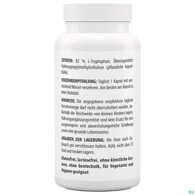 L-tryptophan Kapseln 500mg -naturheilp. 60st, A-Nr.: 4846596 - 06