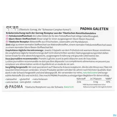 Padma Kapseln Galeten Fettstoffwechsel 60st, A-Nr.: 5750361 - 04