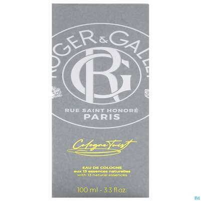 Sie sehen eine Packung Roger & Gallet Cologne Twist Eau De Cologne 100ml, Produktbild: 01 Roger & Gallet Cologne Twist Eau De Cologne 100ml, A-Nr.: 5931157 - 01