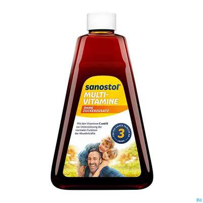 Sanostol Multivitamin/saft Ohne Zuckerzusatz 460ml, A-Nr.: 3945043 - 03